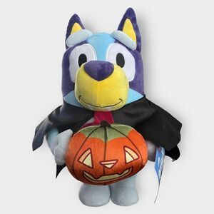 Bluey Gemmy 18.5” Greeter Halloween Vampire With Pumpkin Brand New With Tags